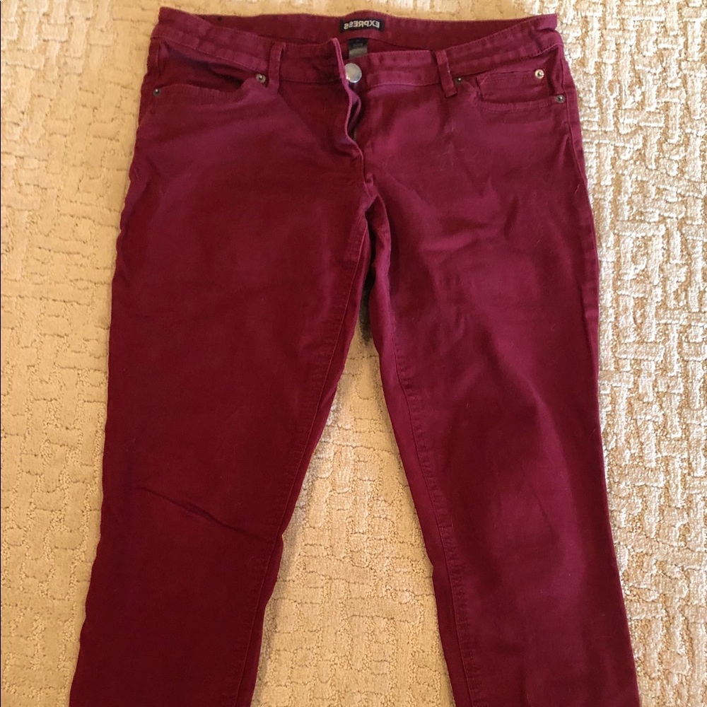 EXPRESS MAROON JEANS